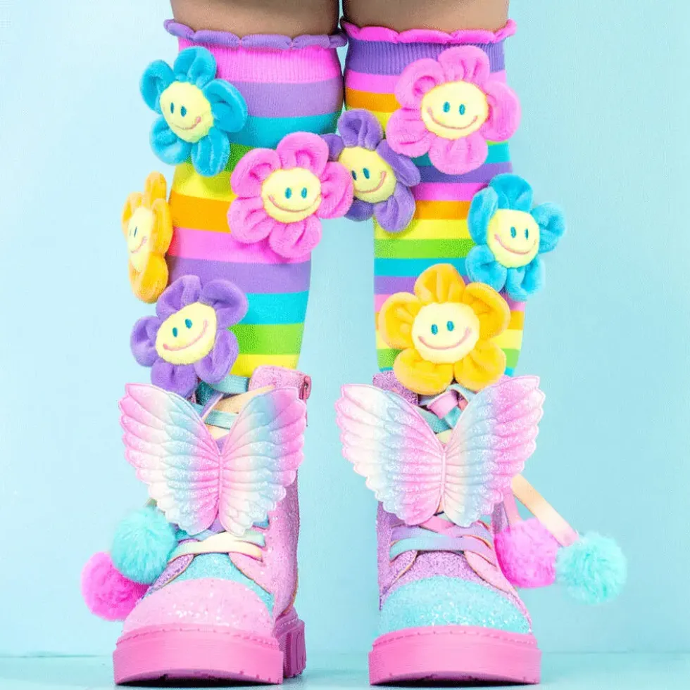 CHAUSSETTES A FLEURS
