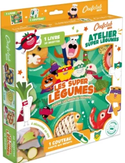 CHEFCLUB KIDS - COFFRET KIDS : LES SUPER LEGUMES ET LE COUTEAU