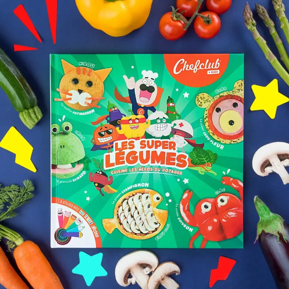 CHEFCLUB KIDS - COFFRET KIDS : LES SUPER LEGUMES ET LE COUTEAU