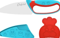 CHEFCLUB KIDS - COUTEAU DU CHEF BLEU ET ROUGE