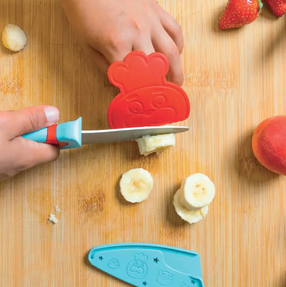 CHEFCLUB KIDS - COUTEAU DU CHEF BLEU ET ROUGE
