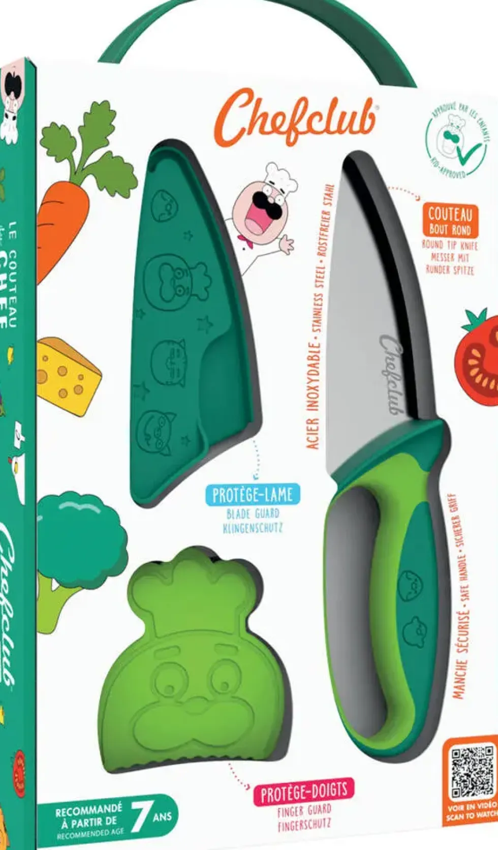 CHEFCLUB KIDS - COUTEAU DU CHEF VERT