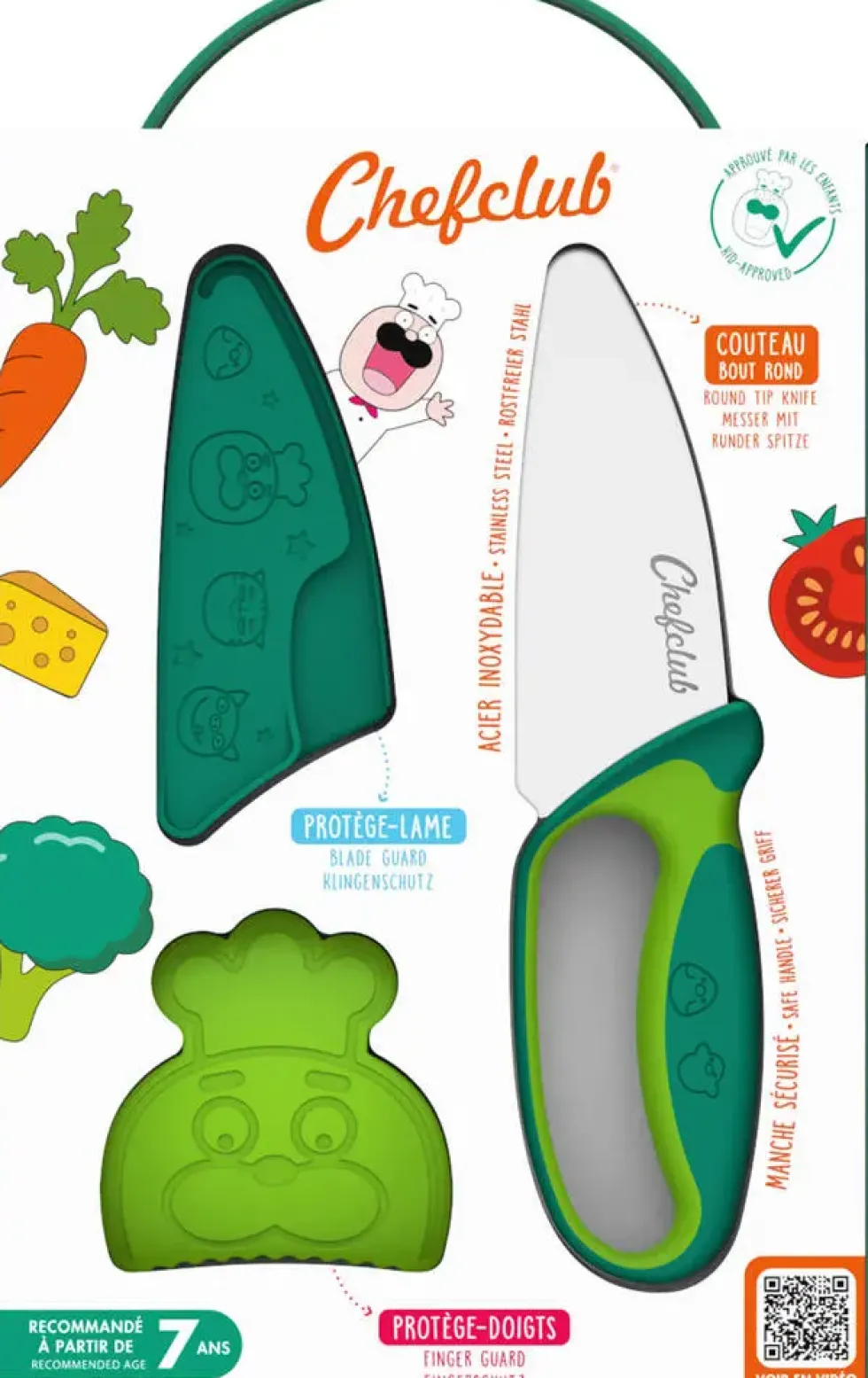 CHEFCLUB KIDS - COUTEAU DU CHEF VERT