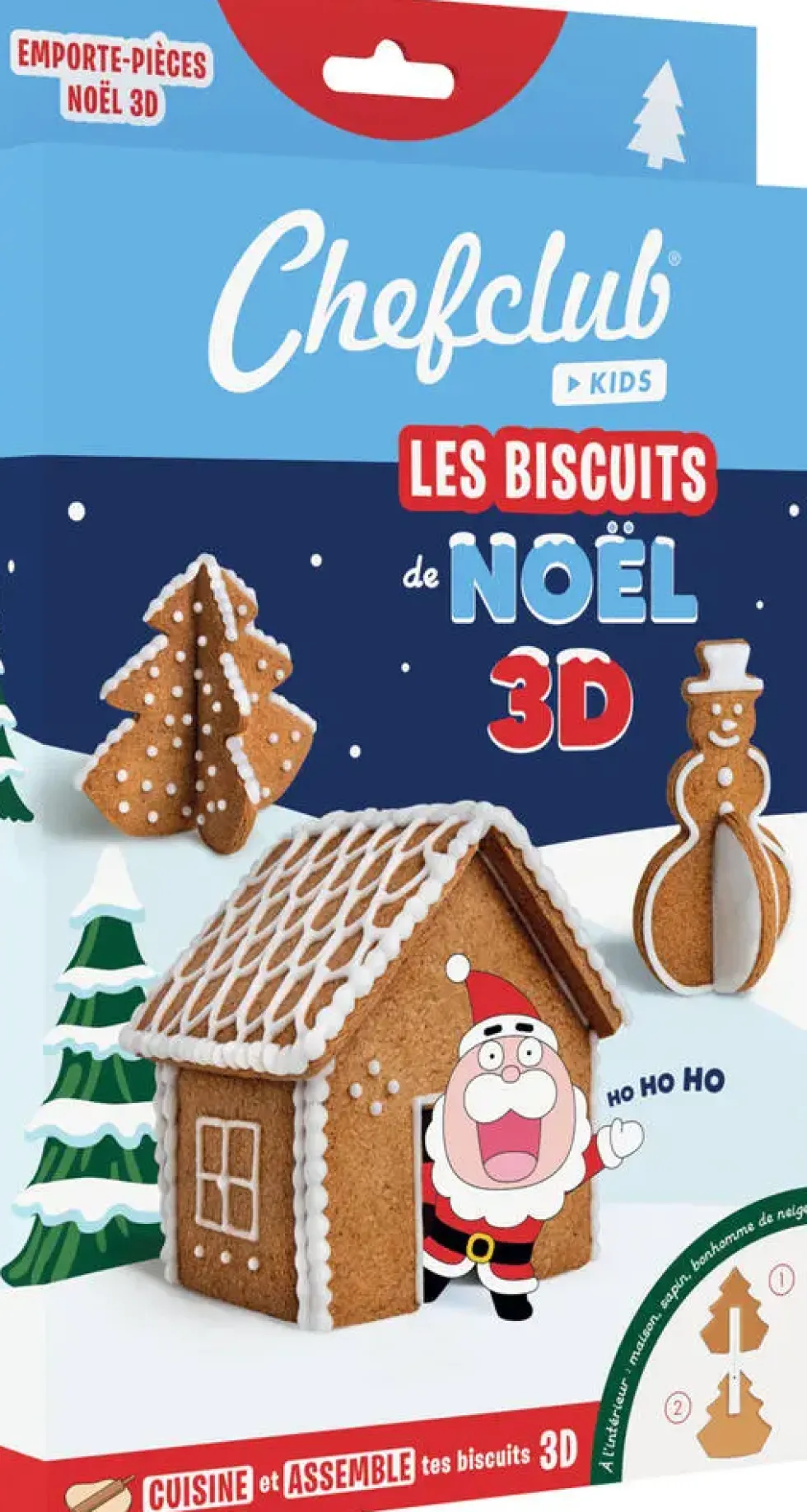 CHEFCLUB KIDS - EMPORTE-PIECES - LES BISCUITS DE NOEL 3D