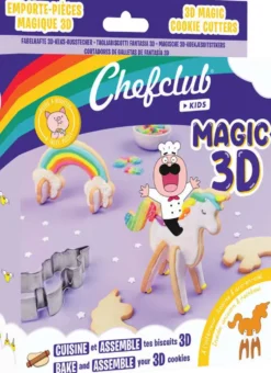 CHEFCLUB KIDS - EMPORTE-PIECES - LES BISCUITS LICORNES 3D