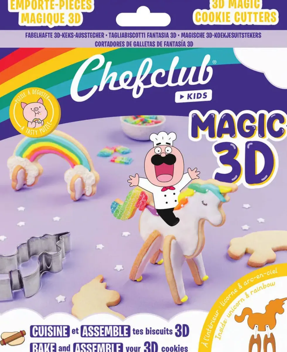 CHEFCLUB KIDS - EMPORTE-PIECES - LES BISCUITS LICORNES 3D