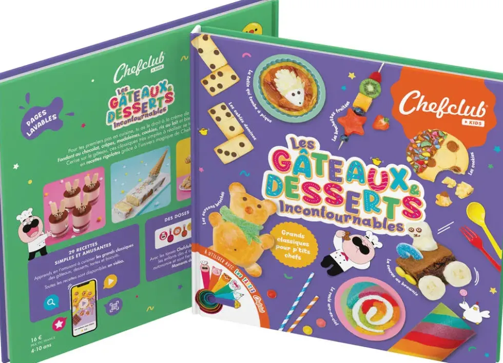 CHEFCLUB - LIVRE KIDS - LES GATEAUX ET DESSERTS INCONTOURNABLES