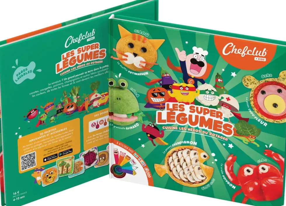 CHEFCLUB - LIVRE KIDS - LES SUPERS LEGUMES