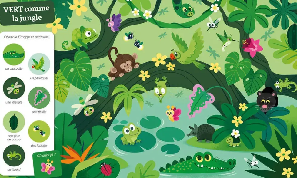 CHERCHE ET TROUVE DES PETITS LES COULEURS