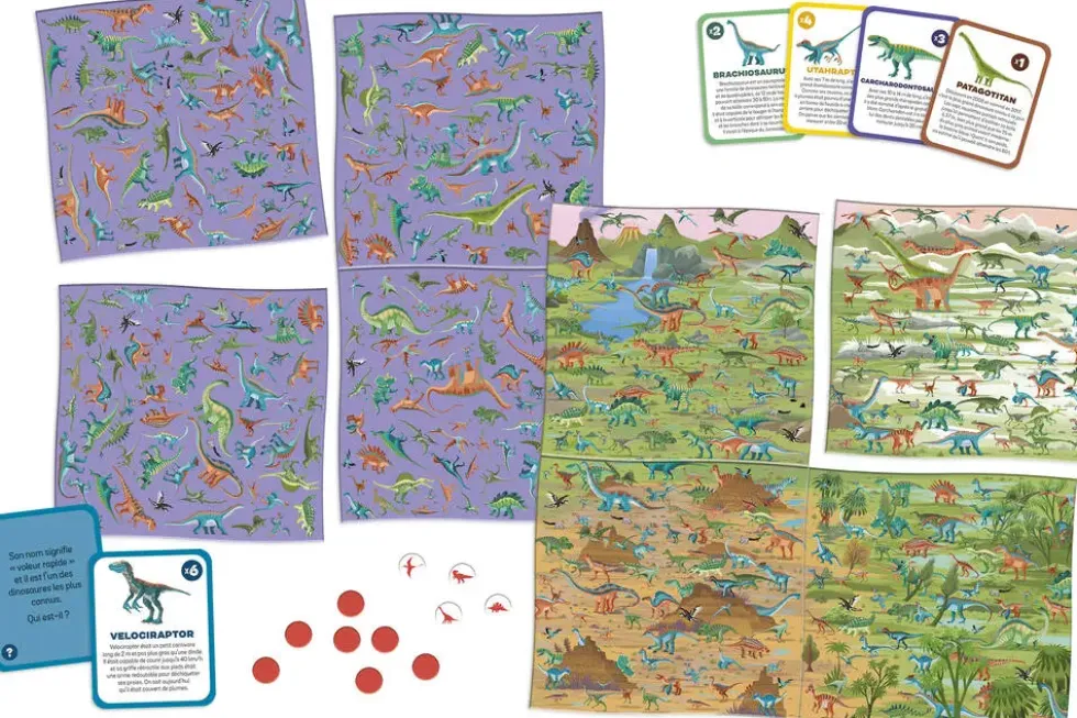 CHERCHE ET TROUVE LES DINOSAURES
