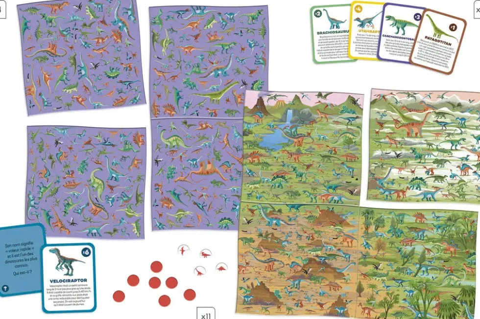CHERCHE ET TROUVE LES DINOSAURES