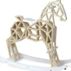 CHEVAL À BASCULE DIAMANT EN BOIS