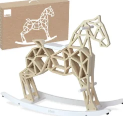 CHEVAL À BASCULE DIAMANT EN BOIS