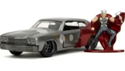 1/32 CHEVROLET CHEVELLE W/THOR FIGURE CANDY RED MARVEL