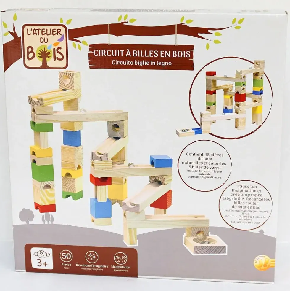 CIRCUIT A BILLES EN BOIS