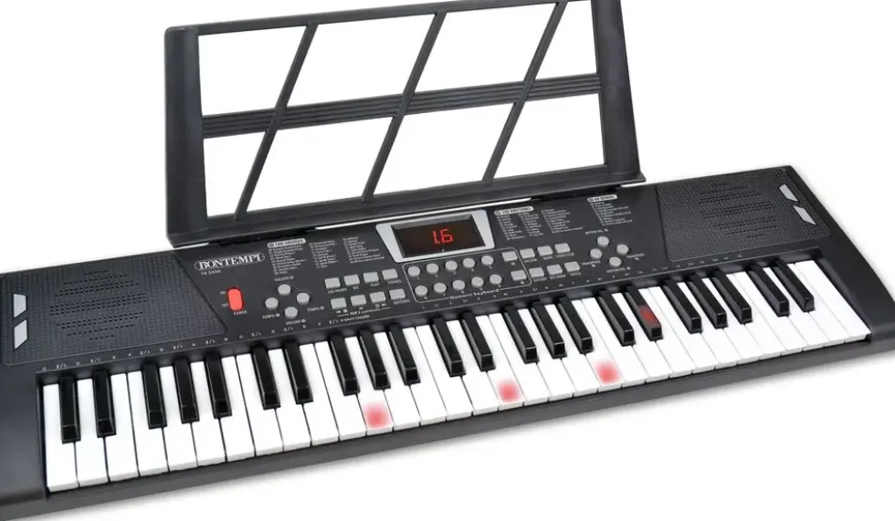 CLAVIER ELECTRONIQUE DE 54 TOUCHES AVEC TOUCHES D’ECLAIRAGE