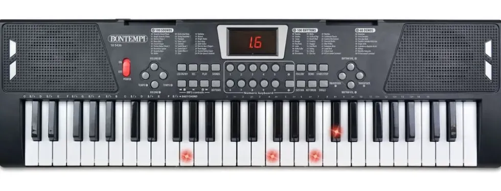 CLAVIER ELECTRONIQUE DE 54 TOUCHES AVEC TOUCHES D’ECLAIRAGE