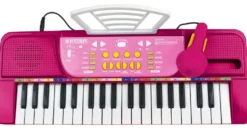 CLAVIER ELECTRONIQUE DE 37 TOUCHES AVEC MICRO PIEDS ET TABOURET7 SONS