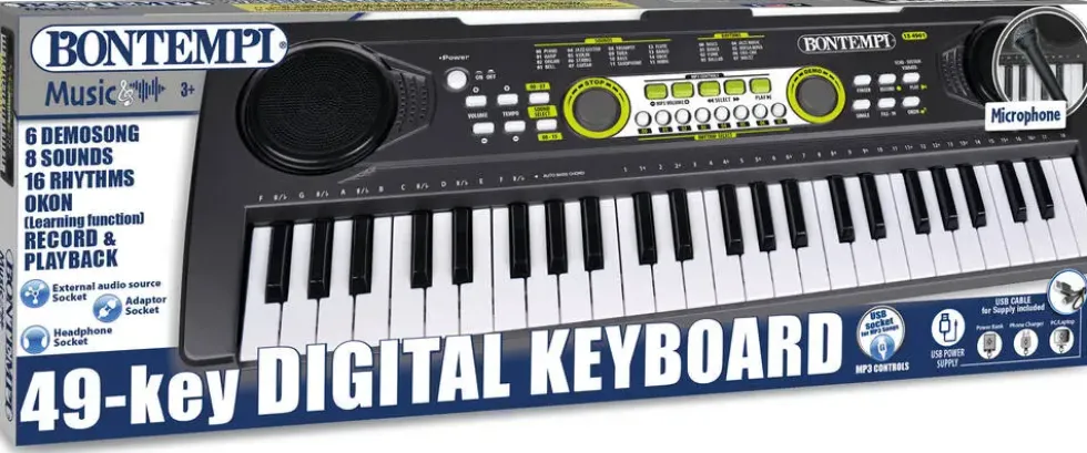 CLAVIER NUMERIQUE DE 49 TOUCHES - 6 MORCEAUX PREENREGISTRES
