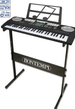 CLAVIER NUMERIQUE 54 TOUCHESAVECPIEDS EN METAL ET ADAPTATEUR PORT USB