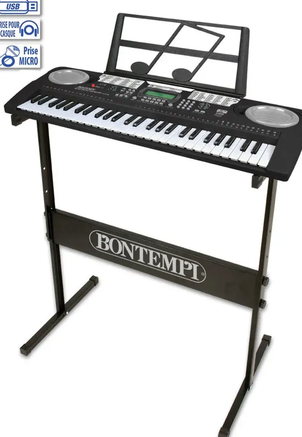 CLAVIER NUMERIQUE 54 TOUCHESAVECPIEDS EN METAL ET ADAPTATEUR PORT USB