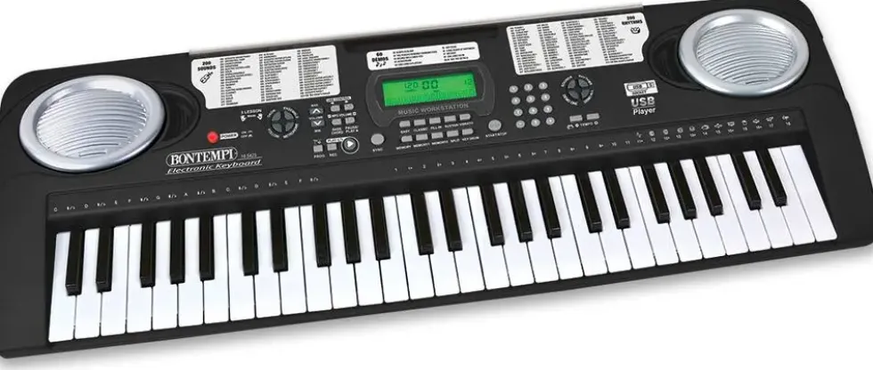 CLAVIER NUMERIQUE 54 TOUCHESAVECPIEDS EN METAL ET ADAPTATEUR PORT USB