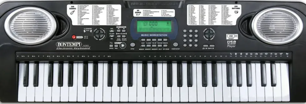 CLAVIER NUMERIQUE 54 TOUCHESAVECPIEDS EN METAL ET ADAPTATEUR PORT USB