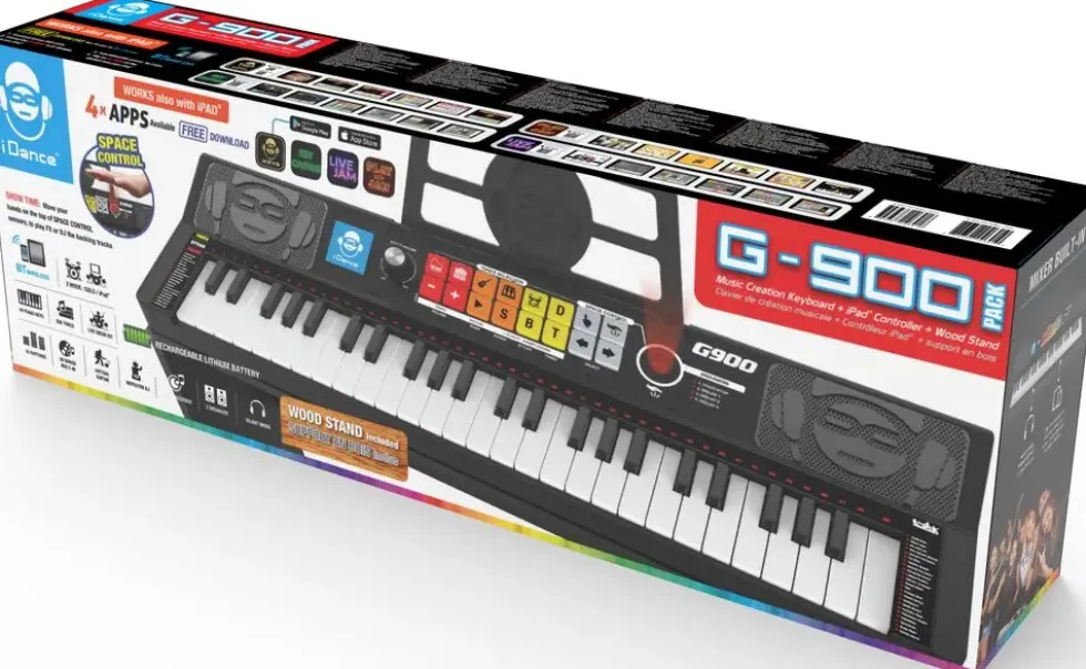 CLAVIER 49 TOUCHES AVEC SUPPORT EN BOIS