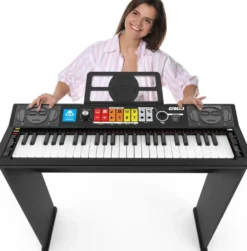 CLAVIER 49 TOUCHES AVEC SUPPORT EN BOIS