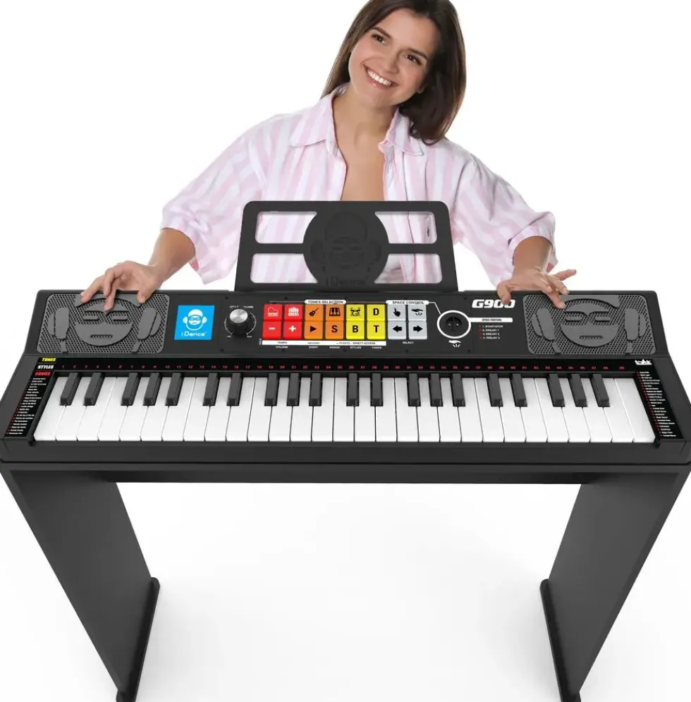 CLAVIER 49 TOUCHES AVEC SUPPORT EN BOIS