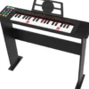 CLAVIER 37 TOUCHES LUMINEUSES ET SUPPORT EN BOIS