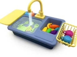 CLEMENT CLEMENTINE - KIT VAISSELLE ET SON EVIER BLEU 45 CM X 27 CM