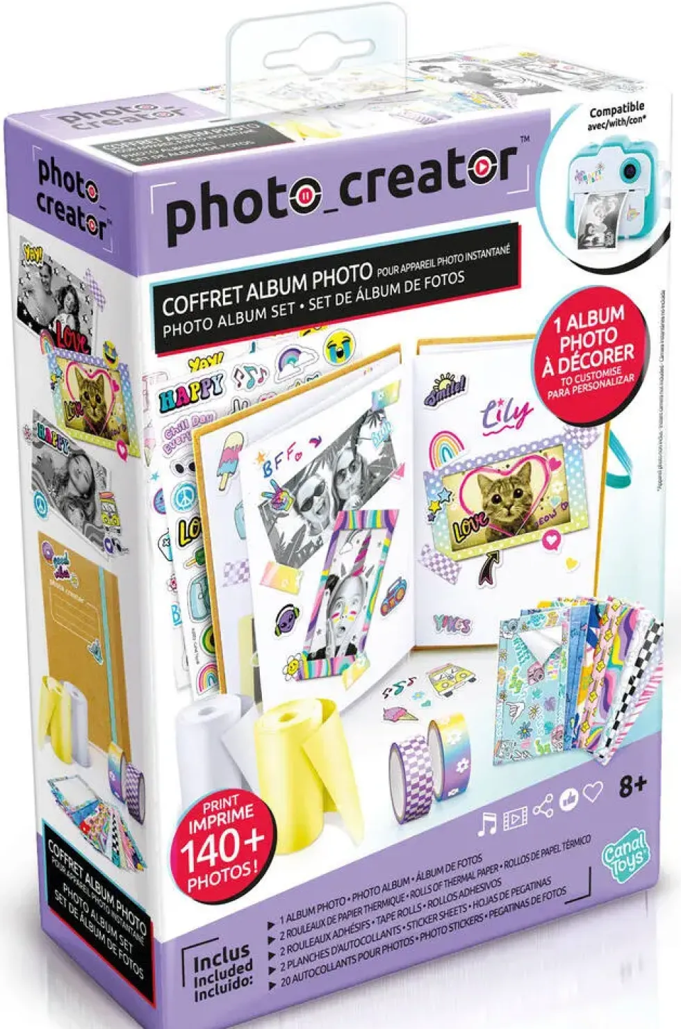 COFFRET ALBUM PHOTO POUR APPAREIL PHOTO INSTANTANE