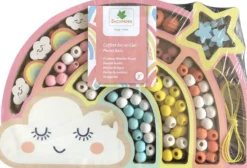 COFFRET ARC EN CIEL PERLES BOIS