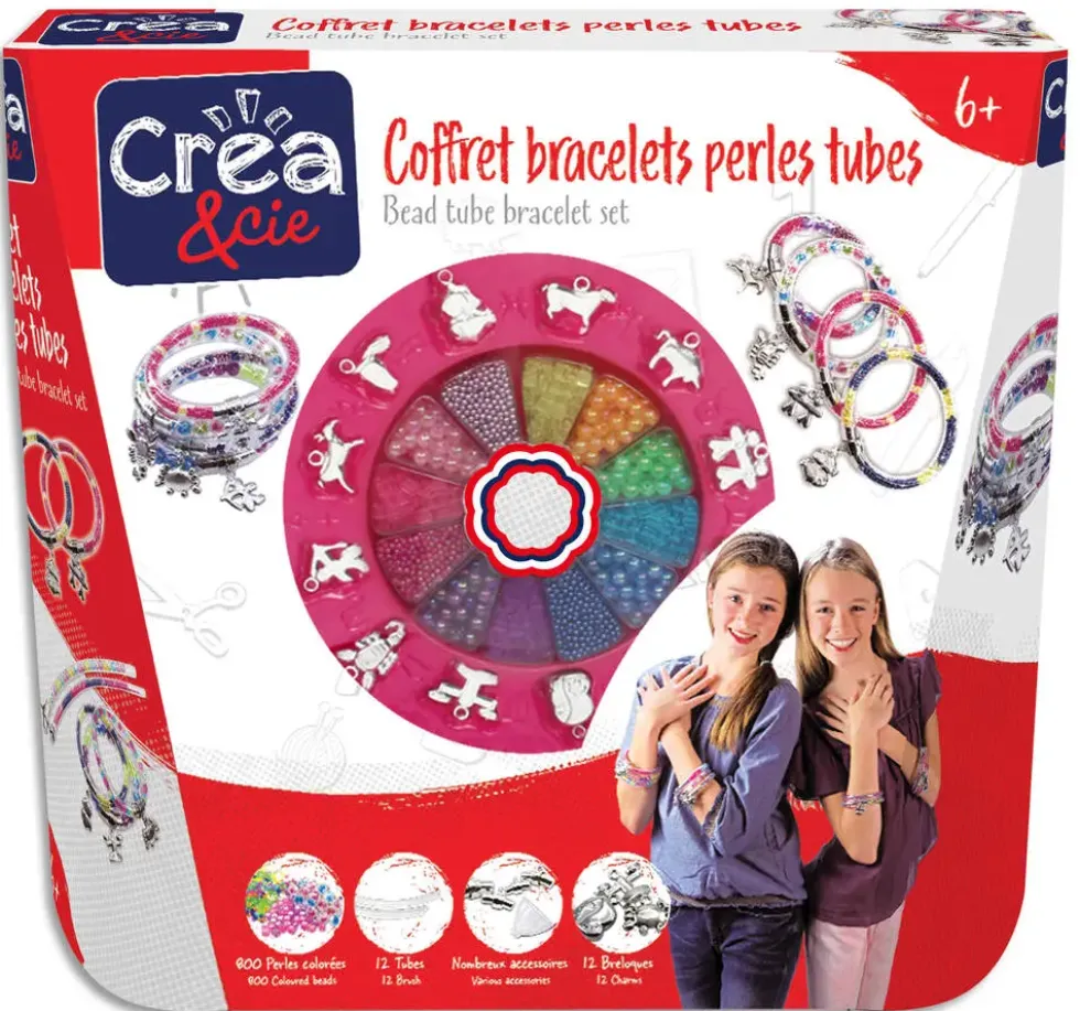 COFFRET BRACELETS PERLES TUBES