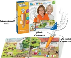 COFFRET COMPLET TIPTOI® LECTEUR INTERACTIF ET LIVRE IMAGIER A LA FERME