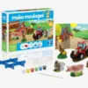 COFFRET CREATIF - 6 MOULES BIENVENUE A LA FERME