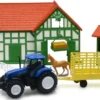 1/32 COFFRET FERME NEW HOLLAND VEHICULES ET ACCESSOIRES