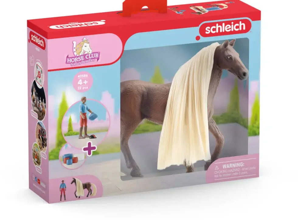 COFFRET FIGURINE CHEVAL A COIFFER LEO ET ROCKY