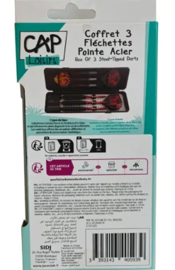 COFFRET 3 FLECHETTES POINTE ACIER