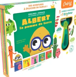COFFRET GRAINES : LIVRES ET EPLUCHEUR