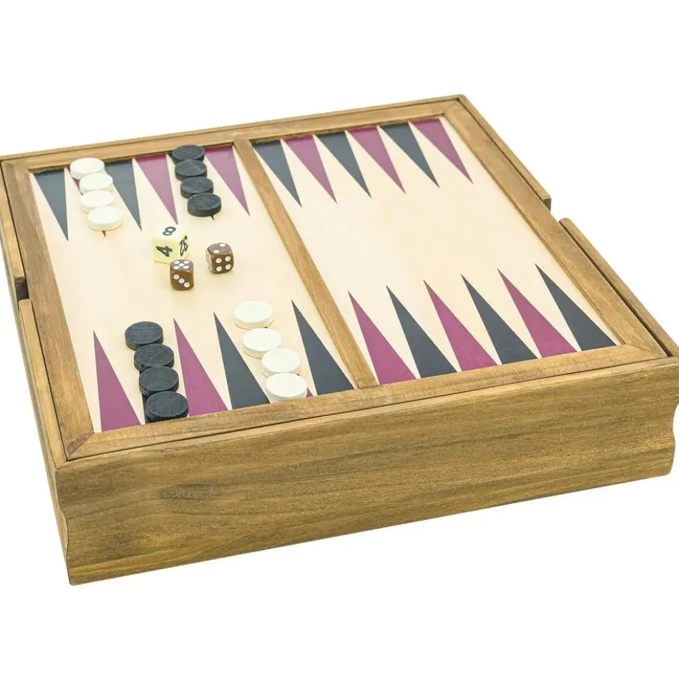 COFFRET JEUX EN BOIS 10 EN 1