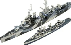 COFFRET 2 MAQUETTES 250 PIECES - PACIFIC WARRIORS - USS FLETCHER ET USS INDIANAPOLIS