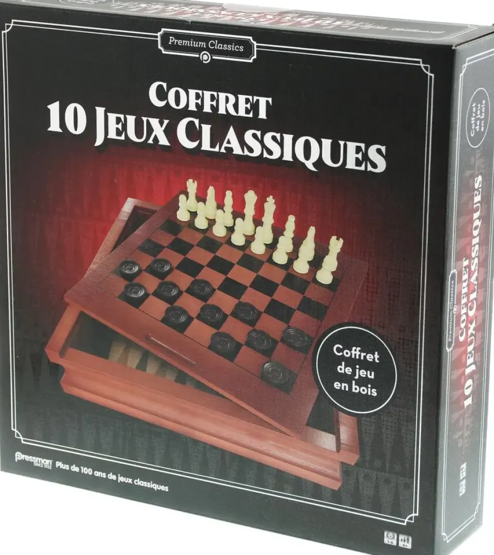 COFFRET MULTI-JEUX FAMILLE 10 JEUX
