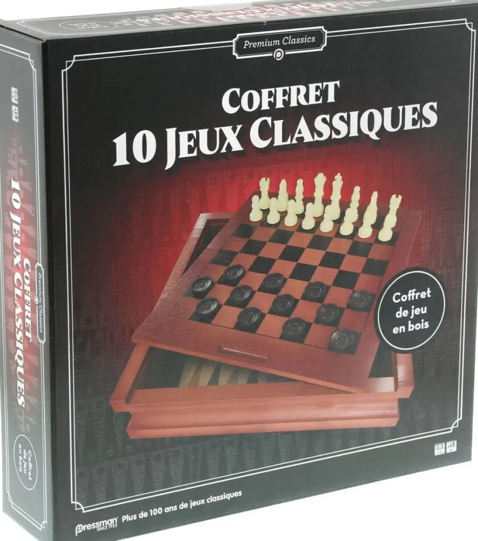 COFFRET MULTI-JEUX FAMILLE 10 JEUX