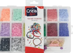 COFFRET PERLES PLATES - COULEURS VIVES
