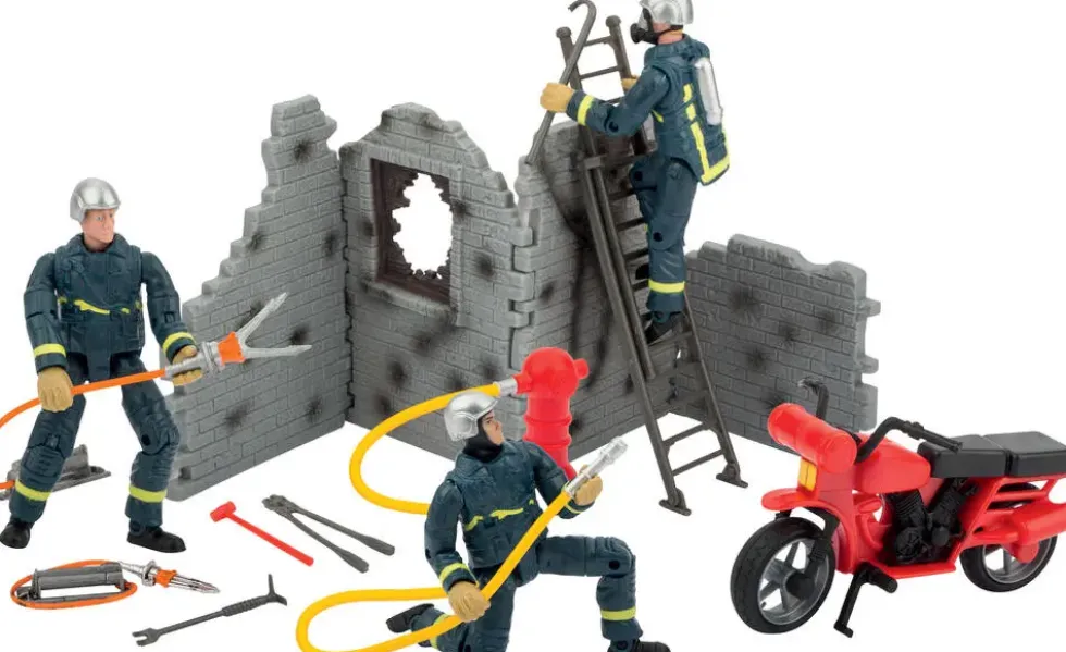COFFRET SAUVETAGE INCENDIE POMPIERS 1:18