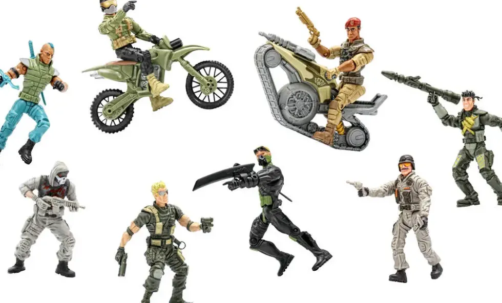 COFFRET 8 SOLDATS ET ACCESSOIRES