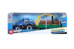 1/43 COLLECTION FERME - TRACTEUR A FRICTION AVEC REMORQUE - 4 LICENCES