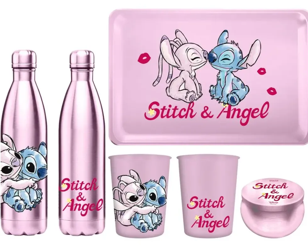 COMBO STEEL DISNEY STITCH ET ANGEL - COFFRET 100% METAL